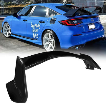 For 2022-2025 11th Honda Civic Hatchback Rear Spoiler Trunk Wing Gloss Black